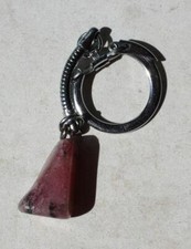Natural Rock Stone Keychain Great Little Good Luck Stone Keychain +