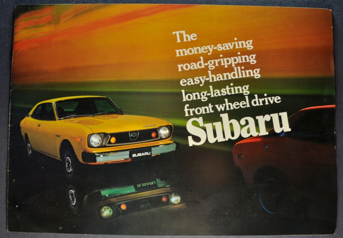 1975 Subaru Catalog Brochure GL Coupe DL Sedan Wagon Excellent
