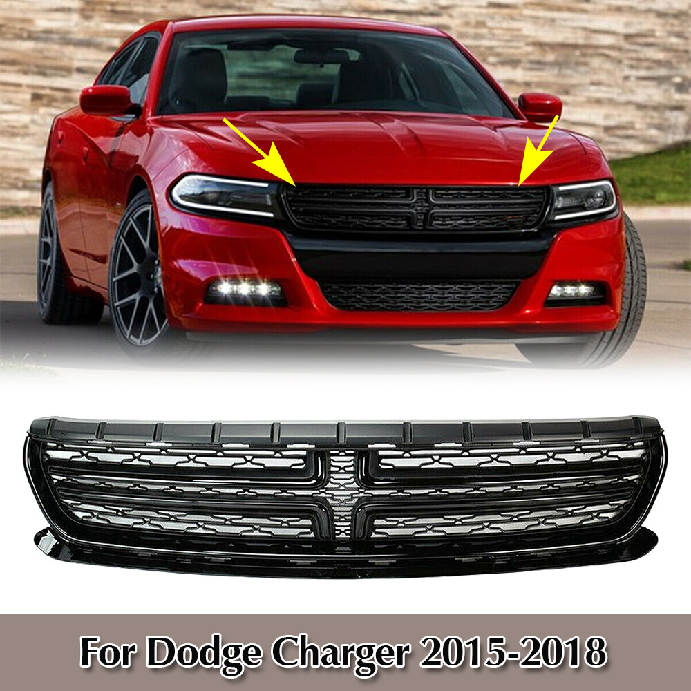 グリル Dodge Charger 20152020フロントバンパーセンターグリルラジエーターグリルメッシュ Grille Radiator