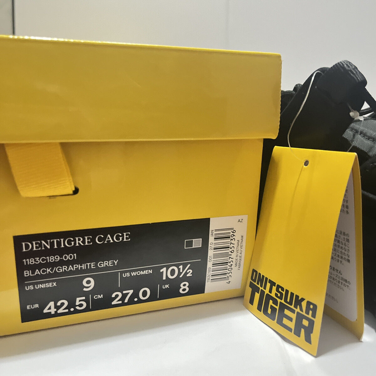 Onitsuka Tiger DENTIGRE CAGE 1183C189 001 Black Graphite Onitsuka Tiger DENTIGRE CAGE 1183C189 001 Black Graphite