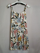 Old Navy Cami Swing Dress Womens Medium Floral Smocked Back Adjustable Straps