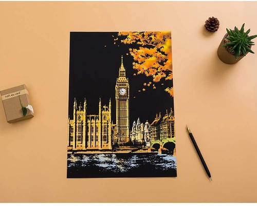 Scratch Painting Kits for Adults Rainbow Painting Art Paper, for Adults and Kids - Picture 9 of 9