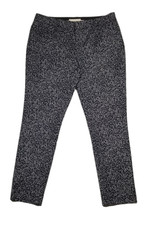 Banana Republic Women Sz 6 Gray Sloan Fit Skinny Casual Pants Geometric Mid Rise