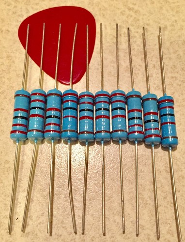 5 PCS 2Watt Metal Film Resistors 2W Resistor 1% YOU CHOOSE THE VALUE - Picture 3 of 4