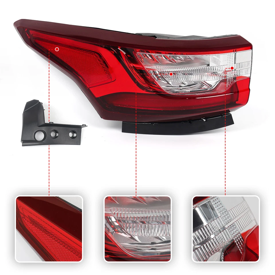 LED Tail Light Brake Lamp For 2018-2021 Chevy Traverse W/o Redline Pkg Driver - Imagem 3 de 4