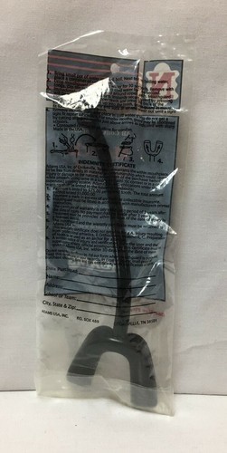 Adams USA Mouth Guard With Non Release Strap NEW Black One Size - Picture 3 of 4