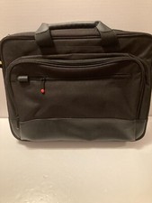 Black Computer Laptop Bag with Handle and Strap
