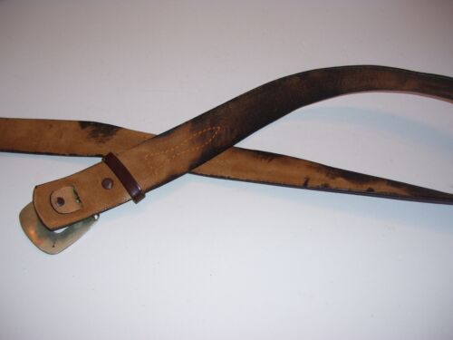 Vintage Alpaca Mexico Silver Leather Belt and Buckle - Picture 4 of 5