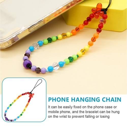 Gradient Color Mobile Phone Charm Hanging Chain Accessory Pendant - 第 10/12 張圖片