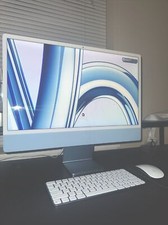 Apple iMac 24" M1 8GB 256GB SSD 8 Core CPU 8 Core GPU 4.5K Retina - Blue