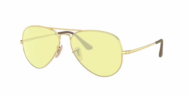 Sunglasses Ray-Ban Aviator Metal II Rb3689 001/t4 55 Gold Light Yellow for  sale online | eBay