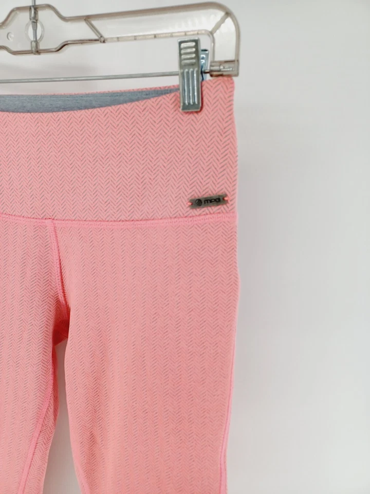 Леггинсы MPG Capris женские розовые маленькие миниатюрные сумеречные с низкой талией эластичные спортивная одежда - Изображение 3 из 4