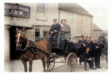 col0532 - Somerset - Horse & Cabs & Gentlemen at Coxley Pound Inn - print 6x4