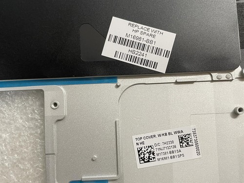 For HP EliteBook x360 1030 G7 M16981-BB1 Hebrew Israel Palmrest Keyboard NEW - Picture 5 of 9