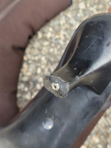 PRADA braune Tessuto Nylon spitze Zehenpartie Gummi Stiefeletten BESCHREIBUNG LESEN - Bild 7 von 7