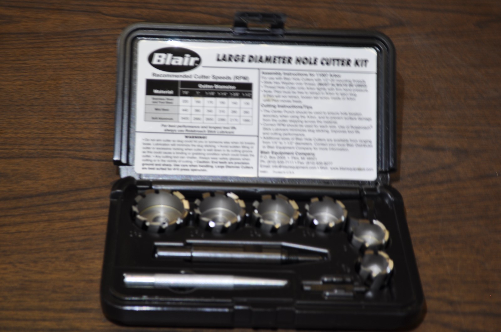 Blair11091 Rotabroach Large Metal Hole Cutting Kit 5 cutters 7/8" to 1 ...