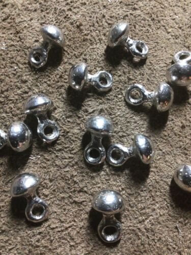 Pewter buttons 10mm small dome (12 pack) for historical clothing & uniforms. - Picture 4 of 6