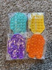 4 pack among us sensory fidget pop bubbles