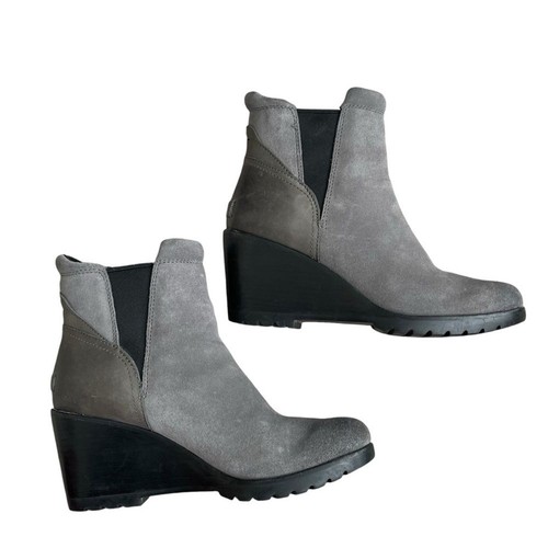 Sorel After Hours Chelsea Boots Damengröße 10 Wildleder grau Keilabsatz " - Bild 5 von 9