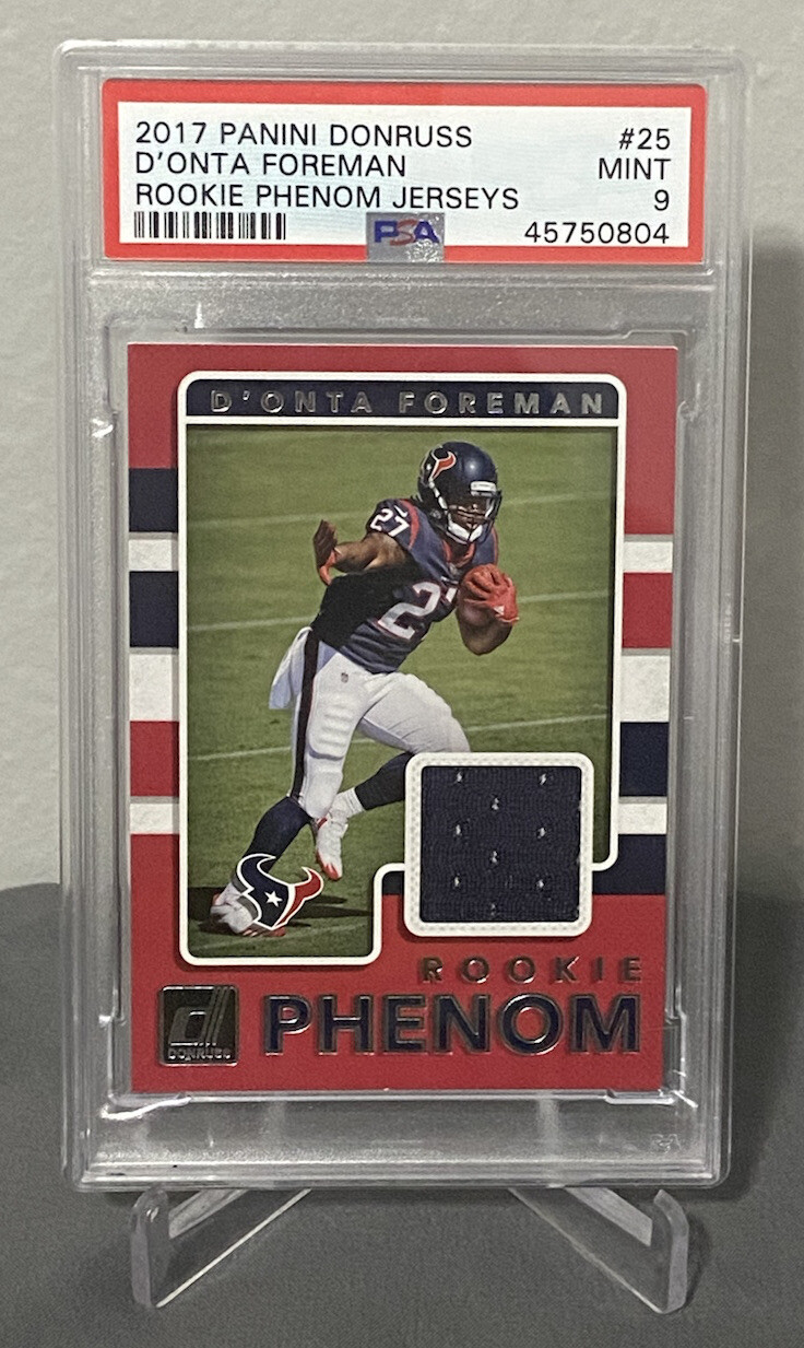 D'Onta Foreman Panini Donruss Rookie Phenom Jerseys #25 Base