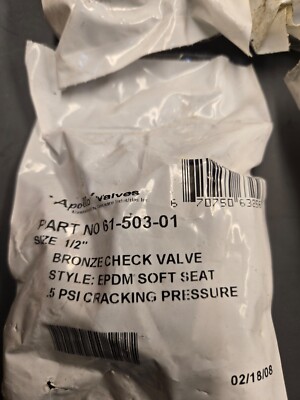 APOLLO 61-503 01 1/2  Bronze Check Valve NIB
