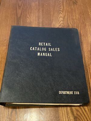 #ad Vtg 1965 Sears Roebuck Retail Catalog Sales Manual Customer Orders Instructions $84.11