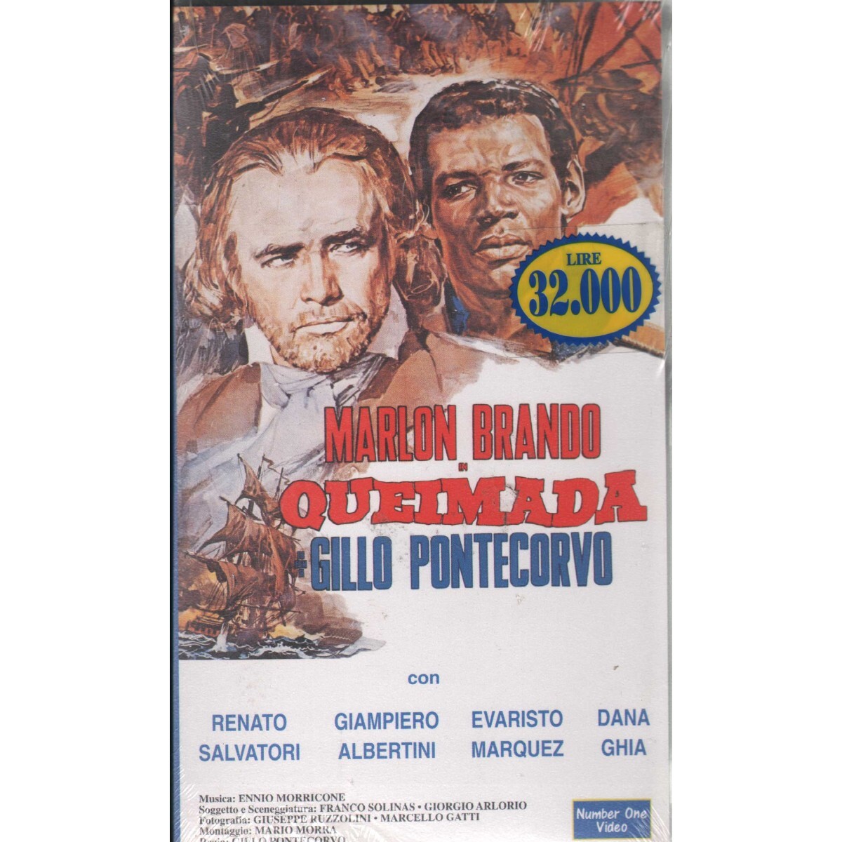 Burned VHS Gillo Pontecorvo Univideo - CN54882 Sealed