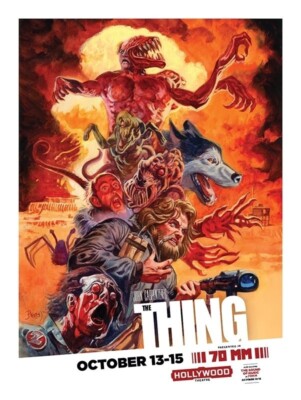 The THING 2017 screening poster/John Carpenter/Alien/Sci-Fi/Horror/Gore/Isolated