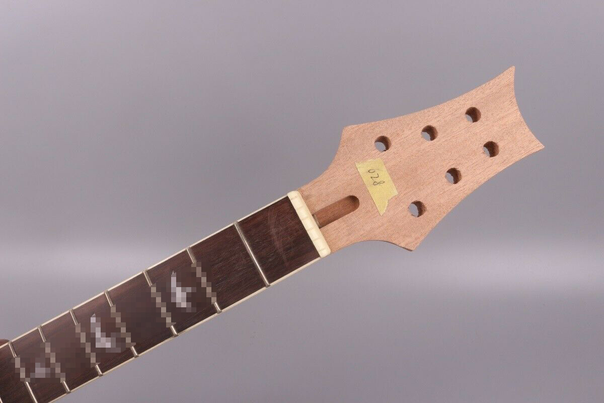 Unfinished guitar neck replacement 22Fret 25inch Mahogany Rosewood Fretboard eBay