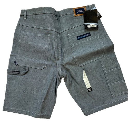 Brooklyn Xpress Shorts Mens 42 Raw Denim Baggy Long Carpenter Scotsman Jeans