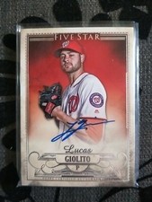 2016 Topps five star Lucas Giolito Rookie Auto.