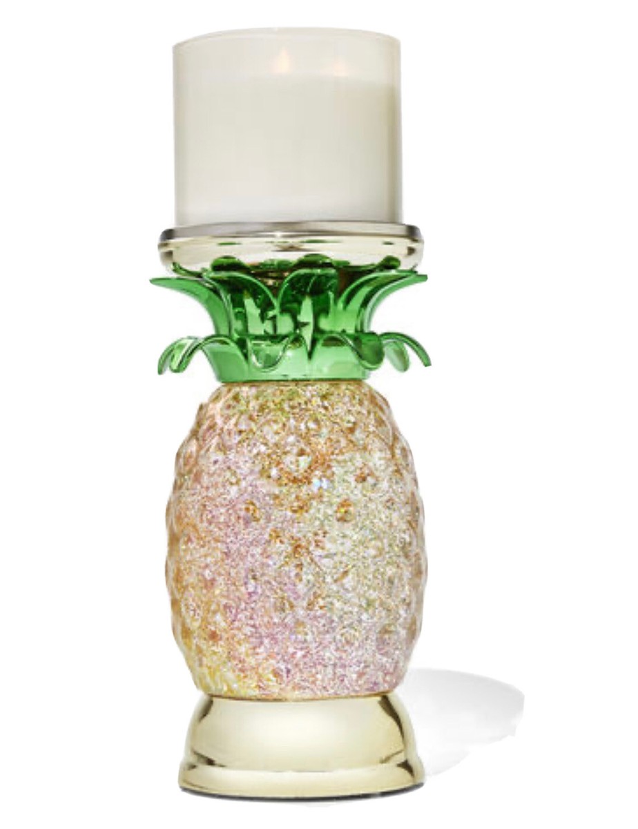 Bath & Body Works Candle Holder - Gold/Green for sale online | eBay