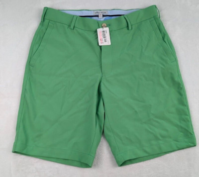 Peter Millar Salem Performance Short Mens sz 30 Bright Green Golf NWT $95