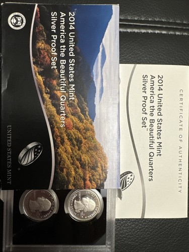 US 2014 Mint America Beautiful Quators Silber Proof 5er Set Münzen - Bild 16 von 16