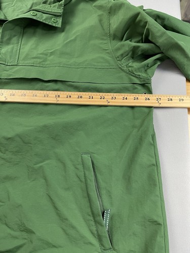 Lands End Men Jacket Anorak XL Green Gorpcore Camping Hiking Outdoor Windbreaker - Picture 7 of 11