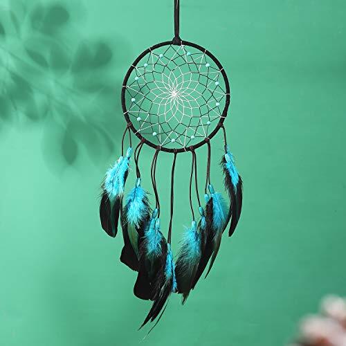 Dream Catcher with Bicolor Mesh, Handmade Dark Tone Dreamcatcher with Black - Afbeelding 4 van 7