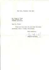 Douglas Fairbanks Jr D.2000 Actor Signed Typed Letter