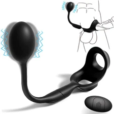 Remote Electric Penis-Stretcher-Sleeve Penis-Enhancer-Ring Men Delay Ejaculation