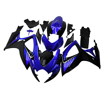 Fairings for Suzuki GSXR600 2006 2007 GSXR750 06 07 K6 Black Blue Bodywork Set