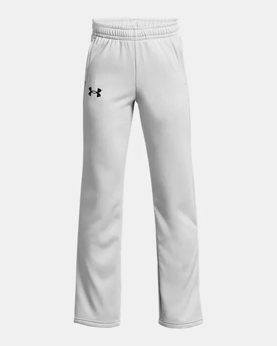 Under Armour Boys Large Fleece Pants Halo Gray 1373511-014 Brand New