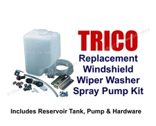 Replacement Windshield Washer Reservoir & Pump Kit -Tank, Pump & Hardware 11-102