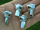 <!--F#f_0-->GROWLER CHROME TYRE VALVE CAPS SET of 4 Badge Emblem suit JAGUAR Wild Cat Tire<!--F/-->