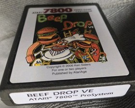 Beef Drop For Atari 7800 New Cartridge Only 