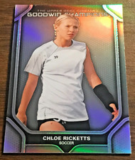 2024 UD Goodwin Champions rainbow platinum trading card of Chloe Ricketts (P90)