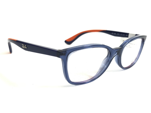 Ray-Ban Kids Eyeglasses Frames RB1586 3775 Transparent Blue Cat Eye 47-16-130 - Picture 3 of 12