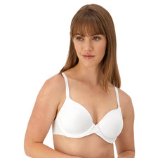Maidenform One Fab Fit Everyday Modern Demi Underwire Bra White 36C NWT