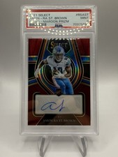 Panini Select Rookie Signatures 2021 Amon-Ra St. Brown #RS-33 granate/60 PSA 9