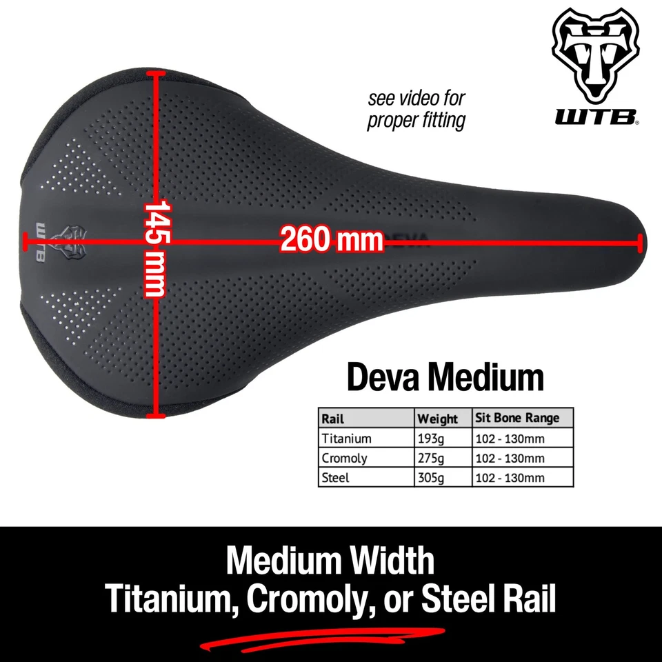 Sillín Deva mediano titanio negro Foto 3 de 3