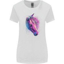 Watercolour Pferd Damen Weit Geschnittenes T-Shirt