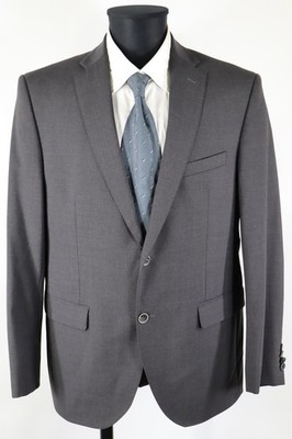 Bäumler Herren Sakko 26 L Schurwolle Stretch Dunkelgrau Business Blazer Top